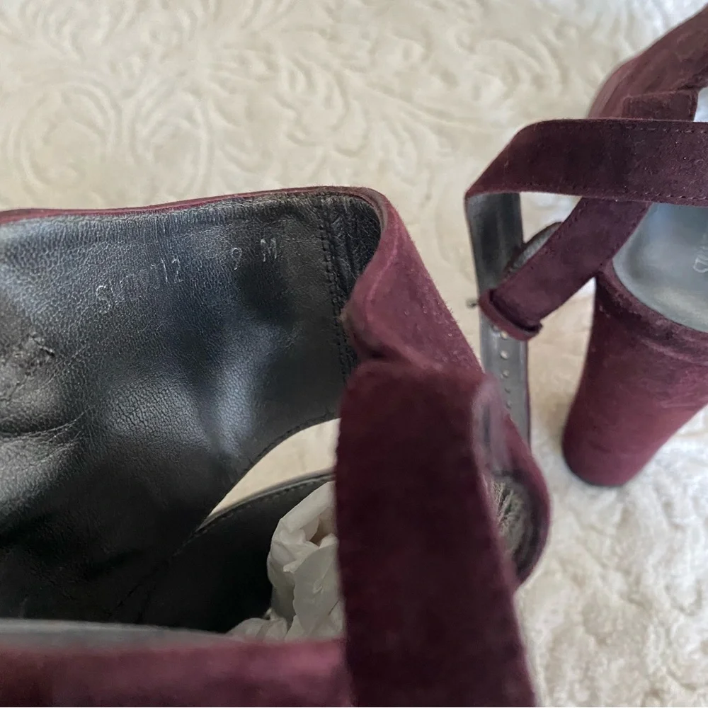 Stuart Weitzman Suede Platform Sandal - Picture 7 of 8